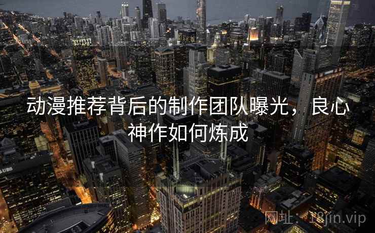 动漫推荐背后的制作团队曝光，良心神作如何炼成